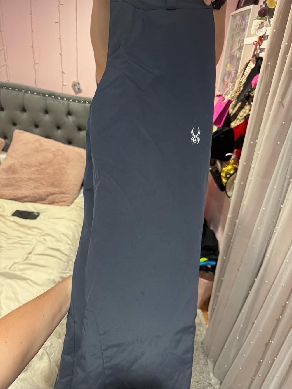 Spyder Gray Winter Pants with White Label